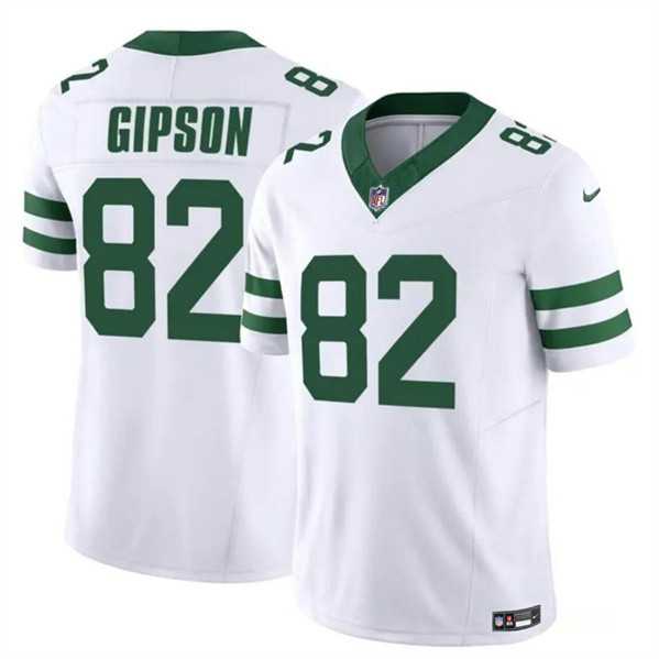 Men & Women & Youth New York Jets #82 Xavier Gipson 2023 F.U.S.E. White Throwback Vapor Untouchable Limited Football Stitched Jersey
